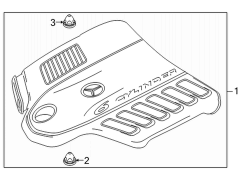 2025 Mercedes-Benz GLS450 Engine Appearance Cover
