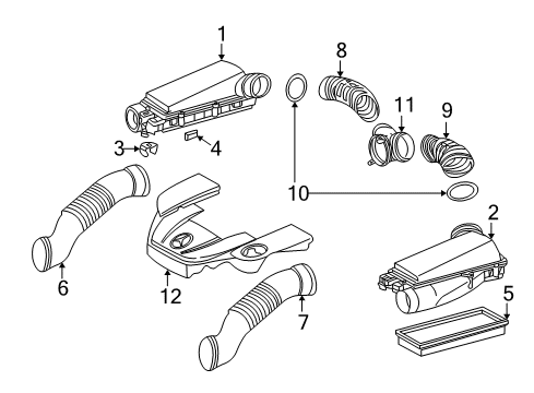 2003 Mercedes-Benz CL55 AMG Filters Diagram