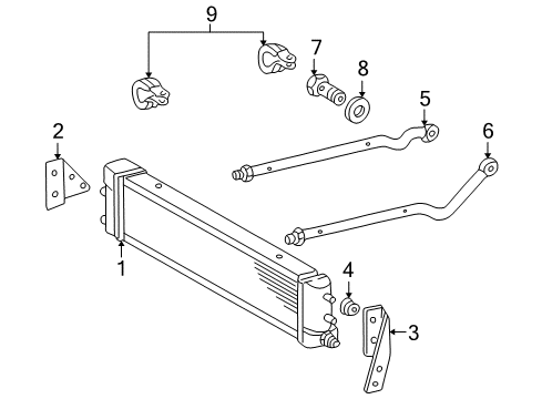 2005 Mercedes-Benz G500 Trans Oil Cooler