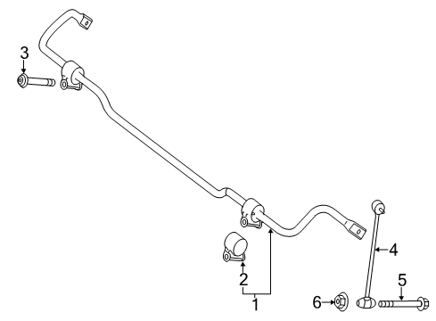 2013 Mercedes-Benz SL550 Stabilizer Bar & Components Diagram 4