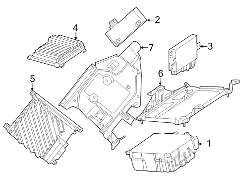 2024 Mercedes-Benz EQE SUV AMG Control Units