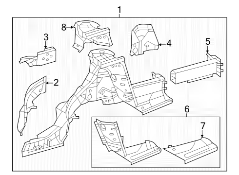 2024 Mercedes-Benz S63 AMG E Performance Rear Floor & Rails