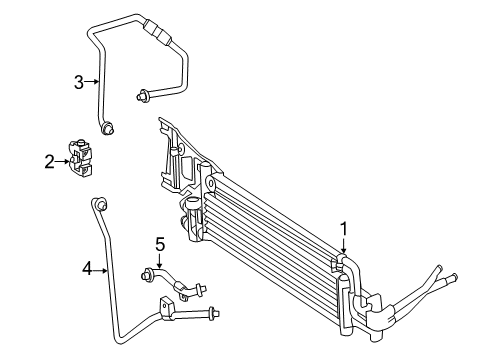 2012 Mercedes-Benz E350 Trans Oil Cooler Diagram