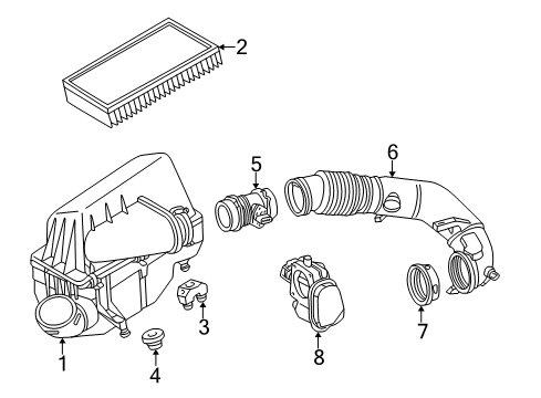 2000 Mercedes-Benz E430 Filters Diagram