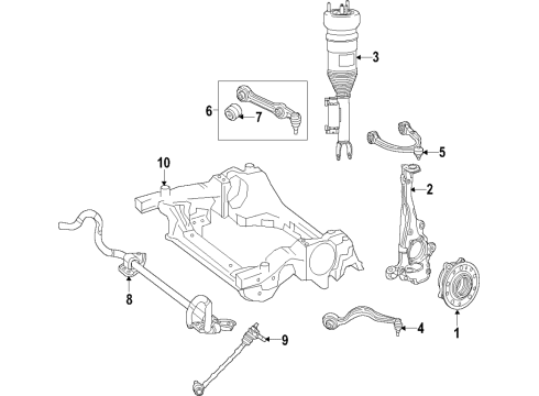2020 Mercedes-Benz AMG GT 63 Stabilizer Bar & Components Diagram
