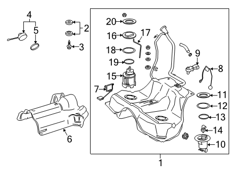 2009 Mercedes-Benz CL550 Filters Diagram