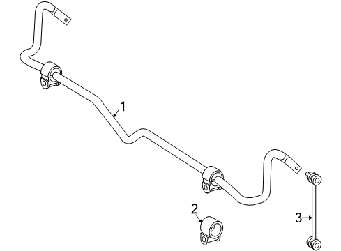 2011 Mercedes-Benz CLS550 Stabilizer Bar & Components Diagram 4