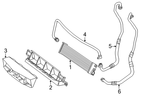 2013 Mercedes-Benz SL550 Oil Cooler Diagram