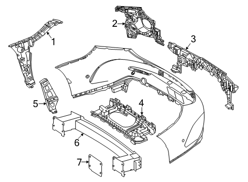 2024 Mercedes-Benz CLE450 Bumper & Components - Rear Diagram 3