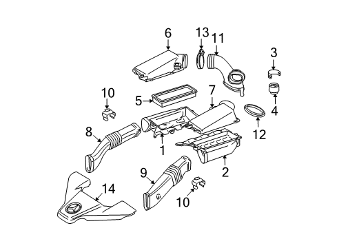 2007 Mercedes-Benz E63 AMG Filters Diagram