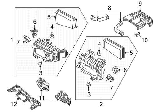 2021 Mercedes-Benz E63 AMG S Filters Diagram