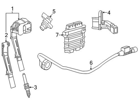 2023 Mercedes-Benz GLE350 Ignition System Diagram