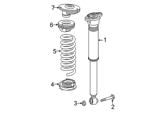 2022 Mercedes-Benz E450 Shocks & Components Diagram 4