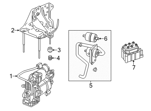 2015 Mercedes-Benz S63 AMG Ride Control - Rear Diagram