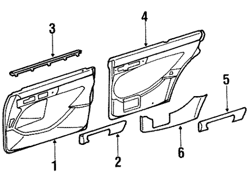 1990 Mercedes-Benz 350SDL Interior Trim