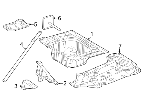 2024 Mercedes-Benz S500 Rear Floor & Rails Diagram 2