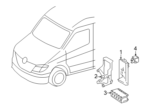 2016 Mercedes-Benz Sprinter 2500 Fuse & Relay