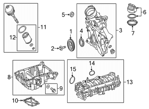 2022 Mercedes-Benz E350 Engine Parts Diagram