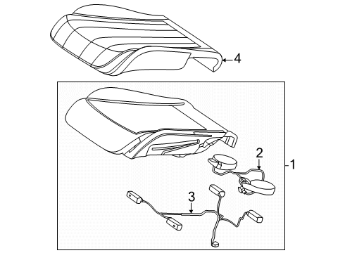 2025 Mercedes-Benz E53 AMG Driver Seat Components Diagram 4