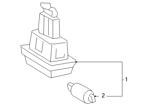 2007 Mercedes-Benz SLK280 Bulbs Diagram 3