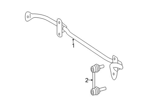 2007 Mercedes-Benz R500 Stabilizer Bar & Components