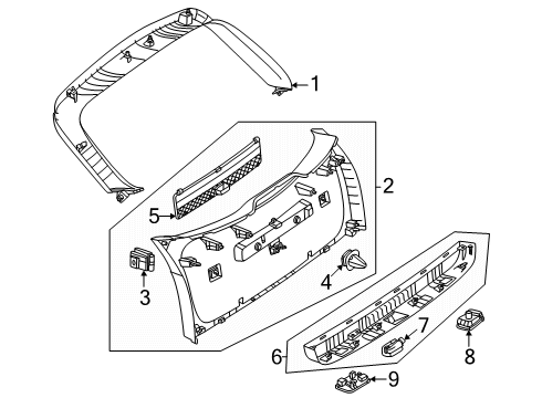 2024 Mercedes-Benz E450 Interior Trim - Lift Gate