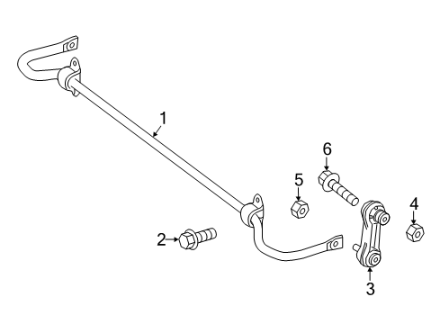 2019 Mercedes-Benz A220 Stabilizer Bar & Components Diagram