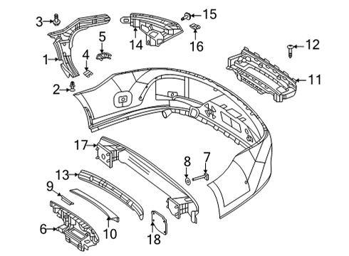 2025 Mercedes-Benz AMG GT 63 S E Performance Bumper & Components - Rear