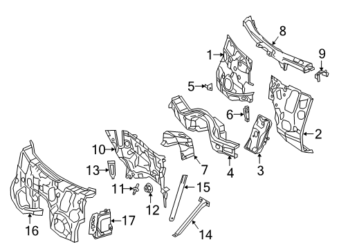 2020 Mercedes-Benz CLS450 Cowl Diagram