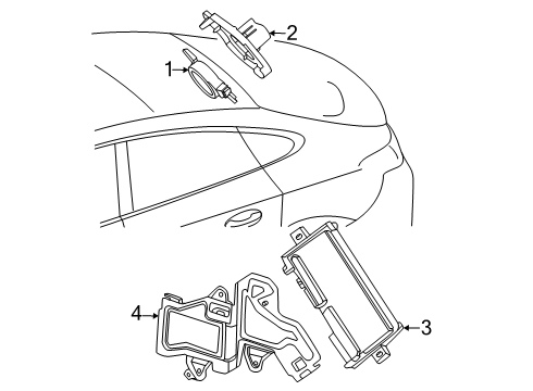 2025 Mercedes-Benz GLC63 AMG S E Performance Electrical Components Diagram 4