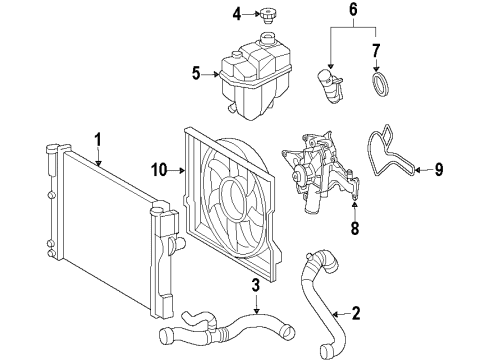 2009 Mercedes-Benz E550 Cooling System