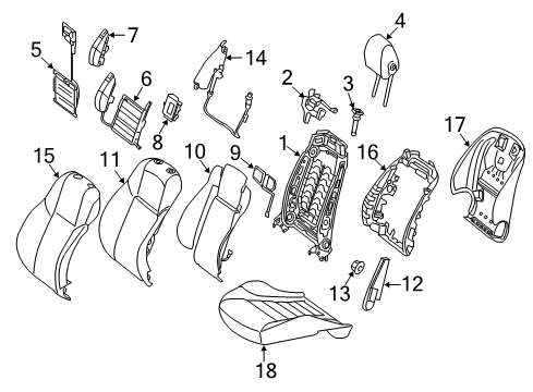 2017 Mercedes-Benz E300 Passenger Seat Components
