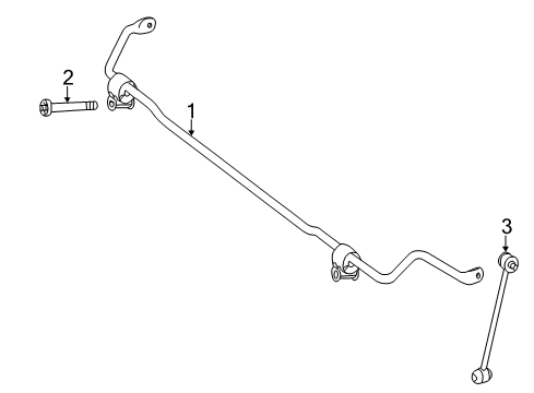 2017 Mercedes-Benz CLS63 AMG S Stabilizer Bar & Components Diagram