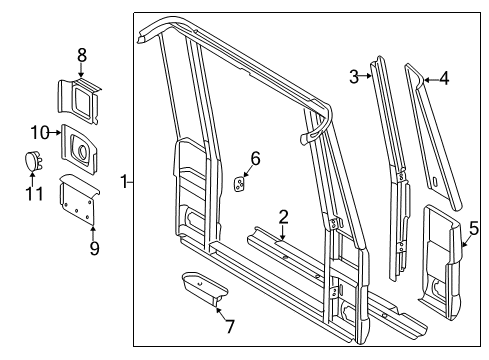 2003 Mercedes-Benz G55 AMG Rear Body