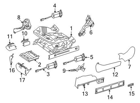 2009 Mercedes-Benz CL550 Power Seats Diagram