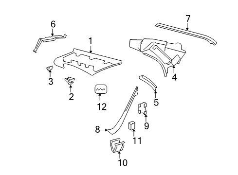 2007 Mercedes-Benz S550 Interior Trim - Quarter Panels