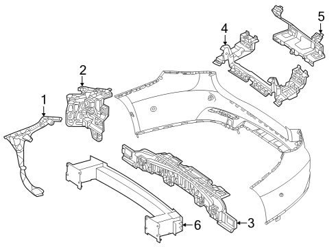 2025 Mercedes-Benz EQE 350+ Bumper & Components - Rear