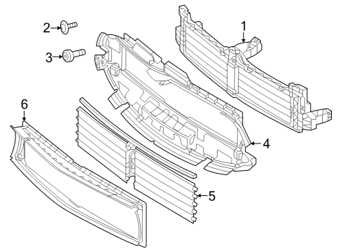 2024 Mercedes-Benz CLA250 Radiator Support Components
