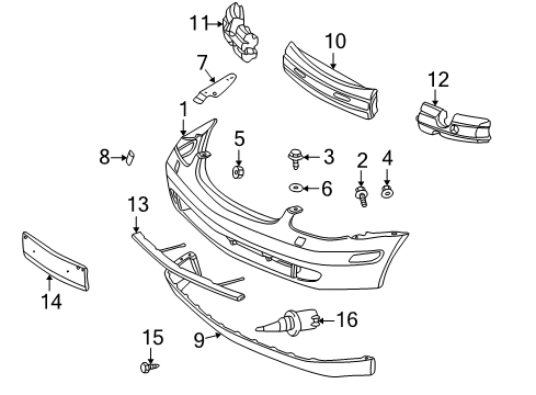 1998 Mercedes-Benz SLK230 Automatic Temperature Controls Diagram