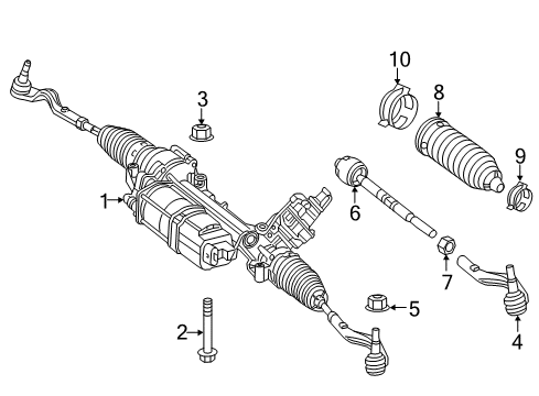 2014 Mercedes-Benz E250 Steering Gear & Linkage