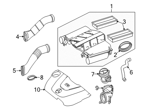 2007 Mercedes-Benz CLS550 Filters Diagram