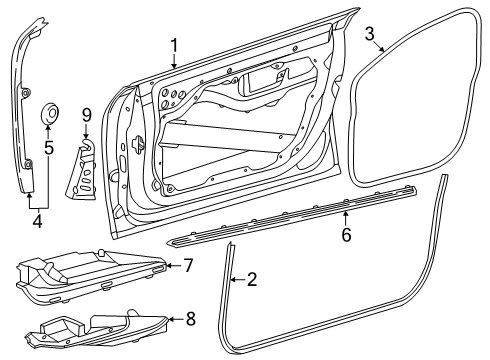 2025 Mercedes-Benz EQE 350+ Door & Components