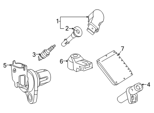 2020 Mercedes-Benz GLC350e Ignition System Diagram