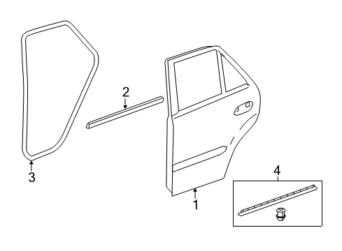 2010 Mercedes-Benz ML450 Door & Components