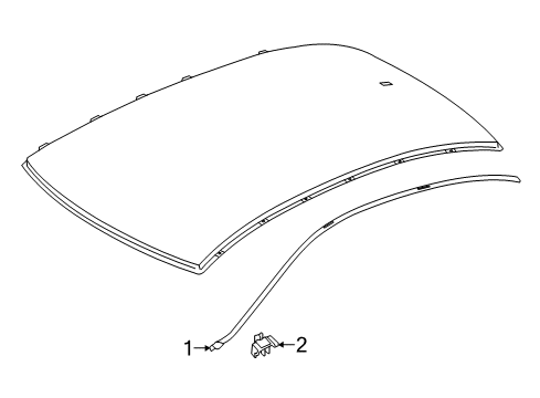 2016 Mercedes-Benz S550e Exterior Trim - Roof