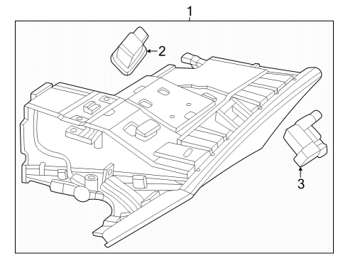 2023 Mercedes-Benz EQS 580 SUV Glove Box