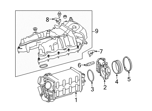 2017 Mercedes-Benz SL550 Intake Manifold Diagram
