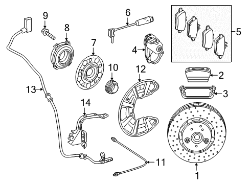 2019 Mercedes-Benz SLC43 AMG Anti-Lock Brakes Diagram