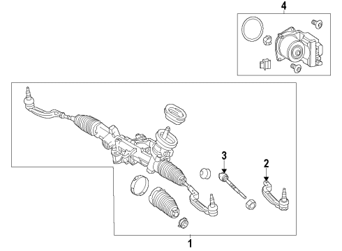 2014 Mercedes-Benz CLA250 Steering Gear & Linkage