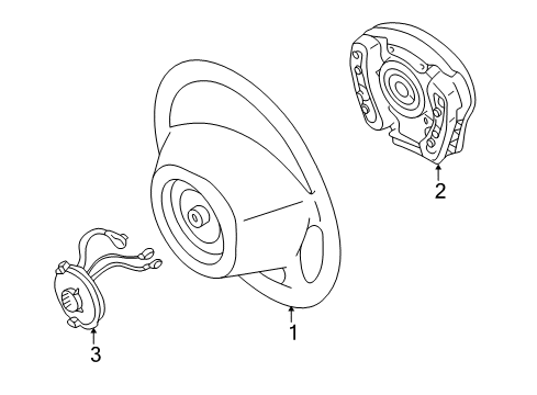 2002 Mercedes-Benz ML500 Steering Wheel & Trim